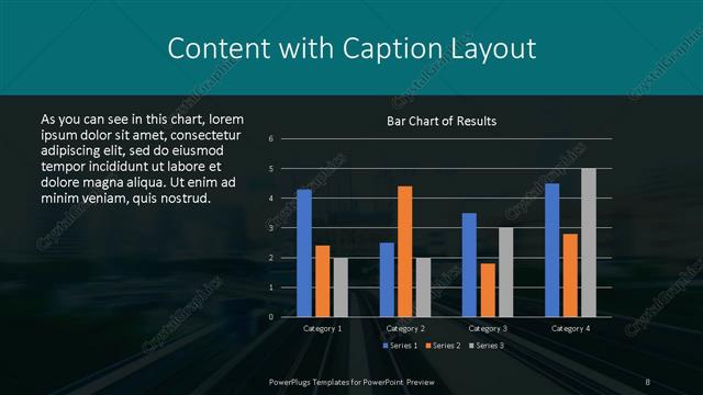 Content with Caption presentation slide layout
