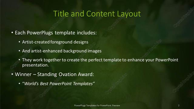 Title and Content presentation slide layout