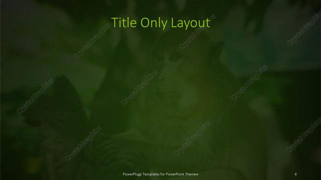 Title Only presentation slide layout
