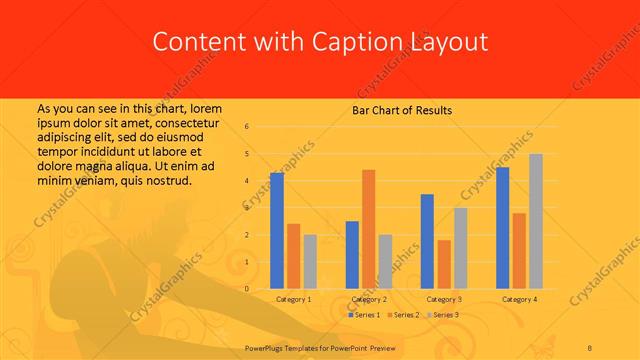 Content with Caption presentation slide layout