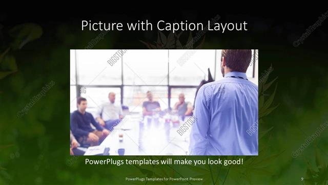 Picture with Caption presentation slide layout