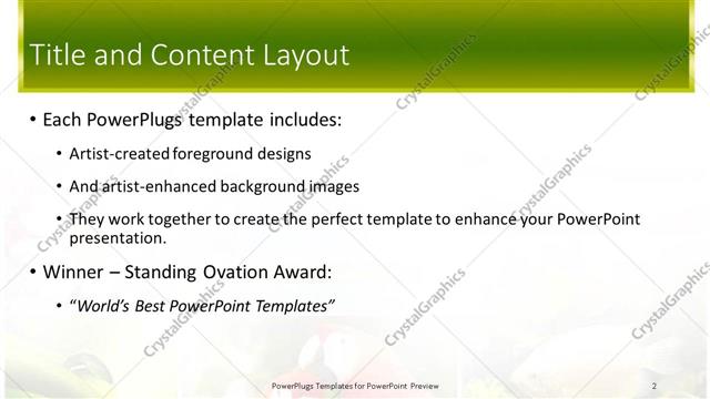 Title and Content presentation slide layout