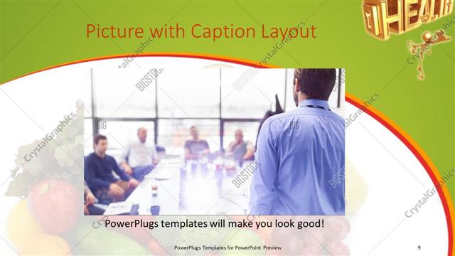 Picture with Caption presentation slide layout
