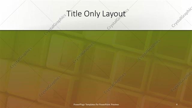 Title Only presentation slide layout