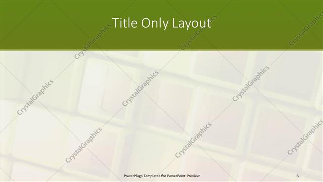 Title Only presentation slide layout