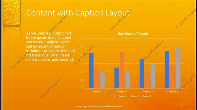 Content with Caption presentation slide layout