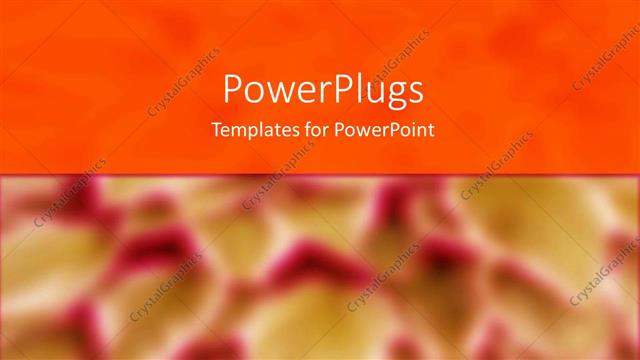  Presentation with orange abstract - Depiction of an orange surface with blurry red background
