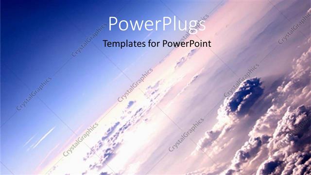  Presentation with outer space - The depiction of the outer space of the planet Earth