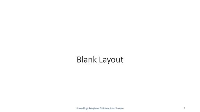 Blank presentation slide layout
