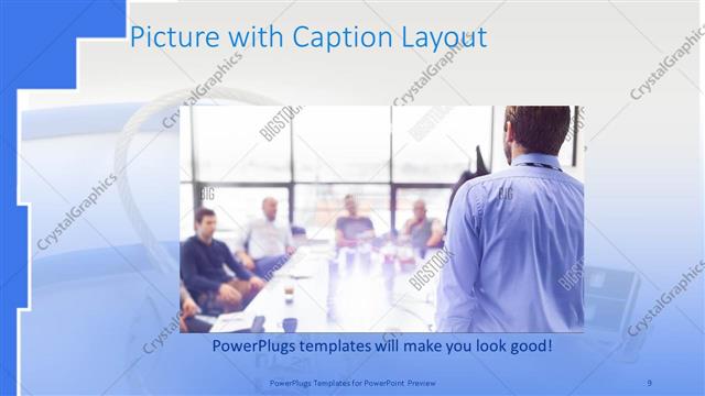 Picture with Caption presentation slide layout
