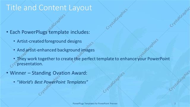 Title and Content presentation slide layout