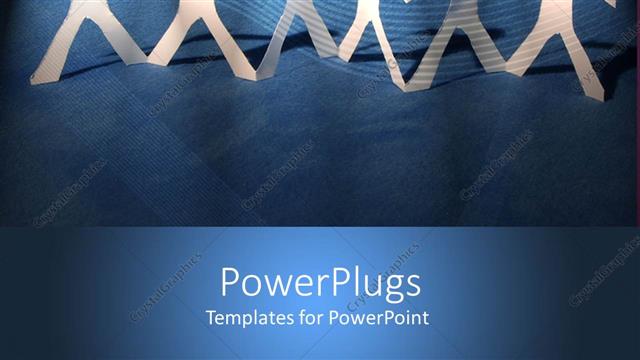  Presentation with cut - Depiction of paper cut people holding hands on a blue background