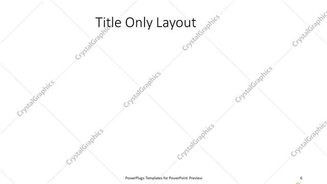 Title Only presentation slide layout