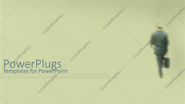  Presentation with plain - Depiction of  a plain ash background with a human