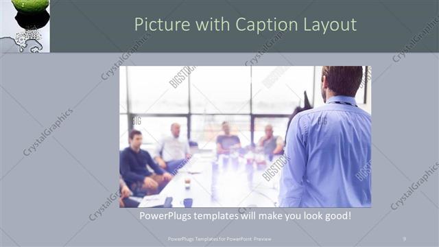 Picture with Caption presentation slide layout