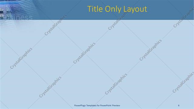Title Only presentation slide layout
