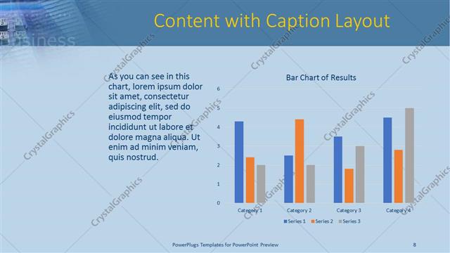 Content with Caption presentation slide layout