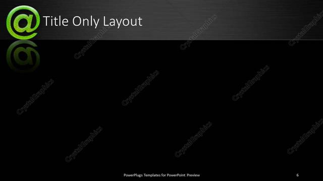 Title Only presentation slide layout