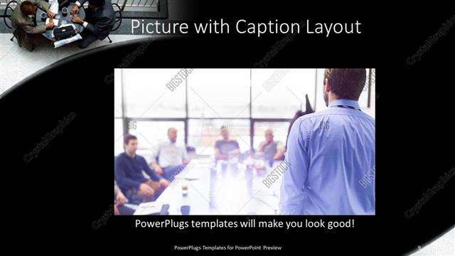 Picture with Caption presentation slide layout
