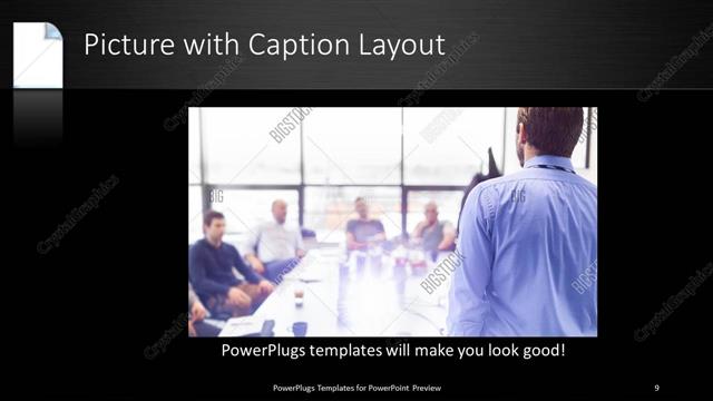 Picture with Caption presentation slide layout