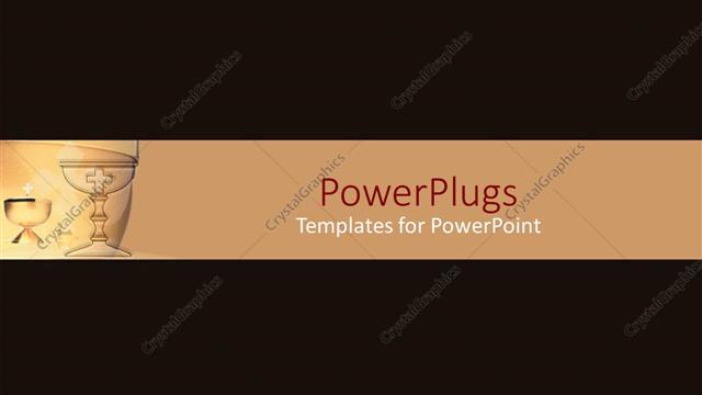  Presentation with black cross - Depiction of plain black tile with a small cross