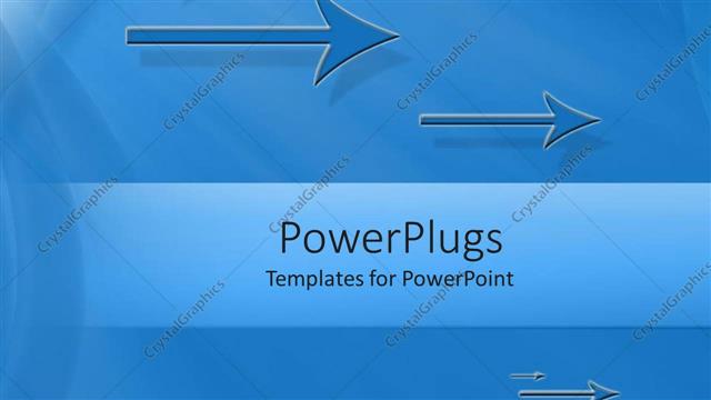  Presentation with plain blue - Depiction of a plain blue background with lots of arrows