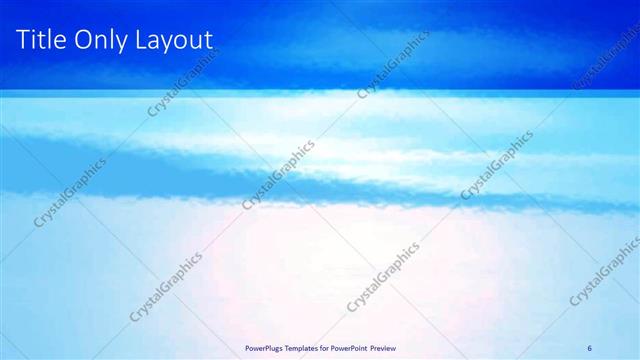 Title Only presentation slide layout