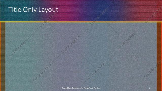 Title Only presentation slide layout