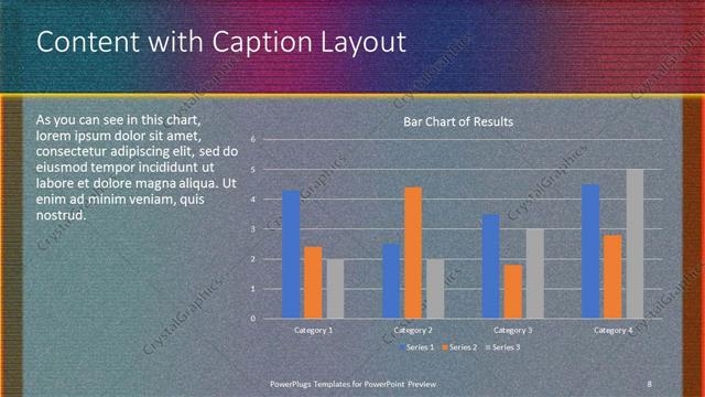 Content with Caption presentation slide layout