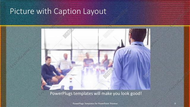 Picture with Caption presentation slide layout
