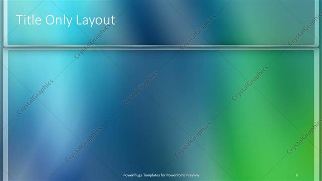 Title Only presentation slide layout