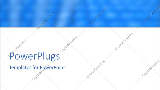  Presentation with blue plain - Depiction of a plain blue and white background board