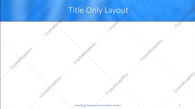 Title Only presentation slide layout