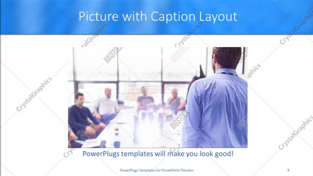 Picture with Caption presentation slide layout