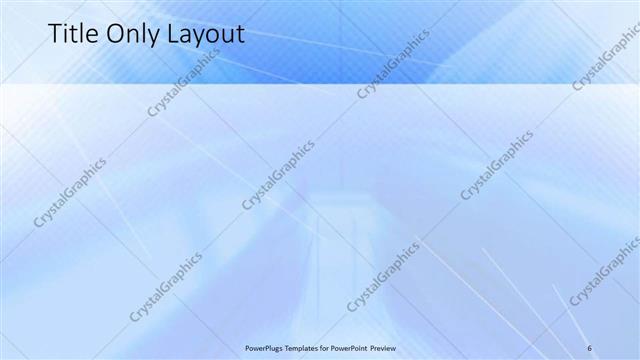 Title Only presentation slide layout