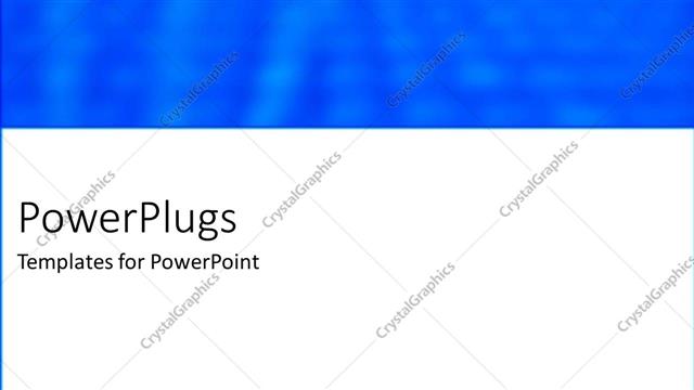  Presentation with blue plain - Depiction of a plain blue and white background board