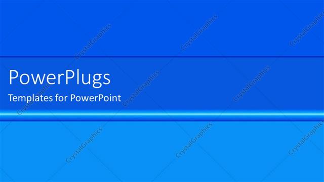 Presentation with blue plain - Depiction of  a plain blue and white background block