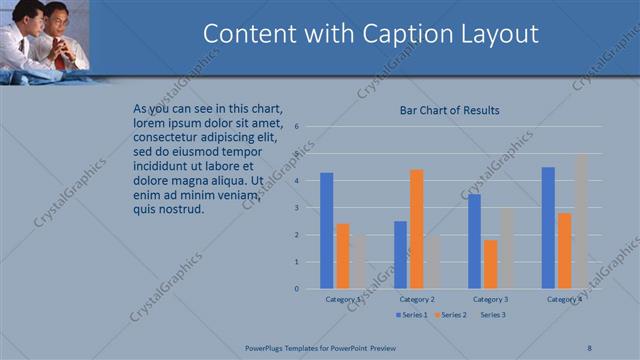 Content with Caption presentation slide layout