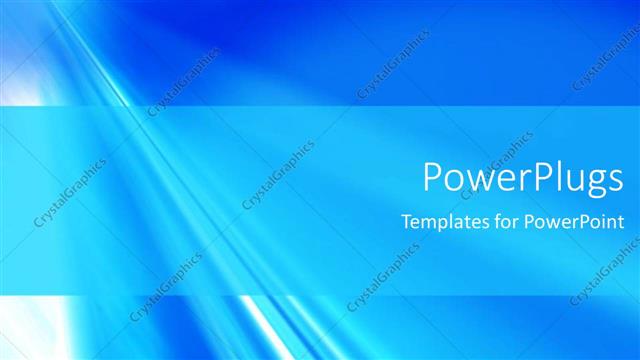  Presentation with plain blue - Depiction of a plain blue and white shiny background surface