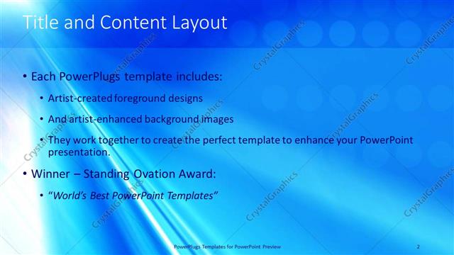 Title and Content presentation slide layout