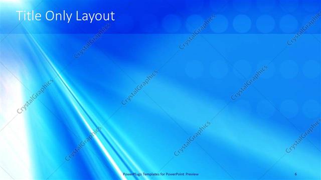 Title Only presentation slide layout