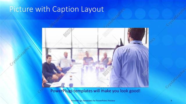 Picture with Caption presentation slide layout