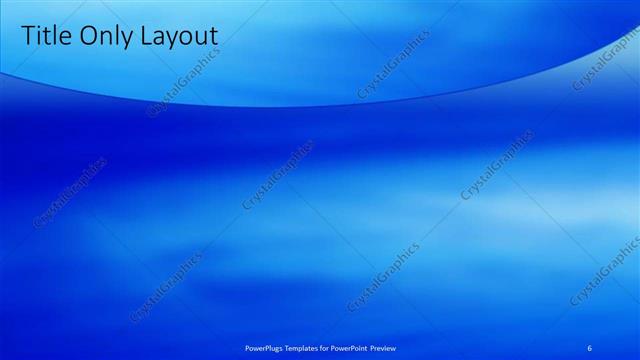 Title Only presentation slide layout