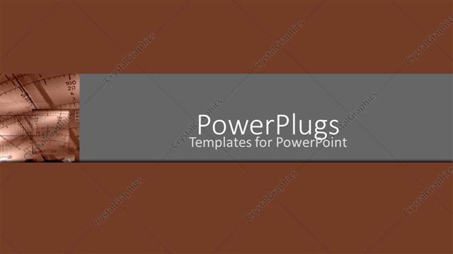  Presentation with science - Depiction of a plain brown and white background board