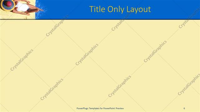 Title Only presentation slide layout