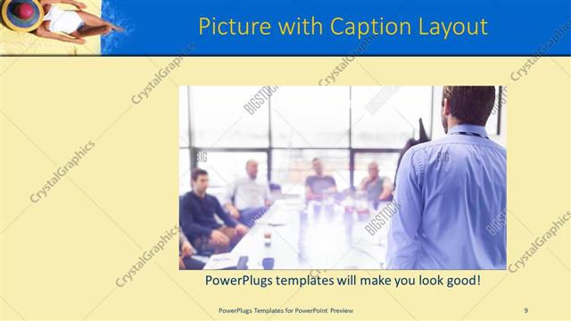 Picture with Caption presentation slide layout