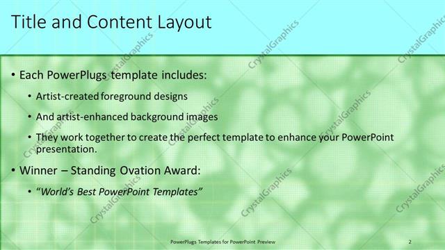 Title and Content presentation slide layout