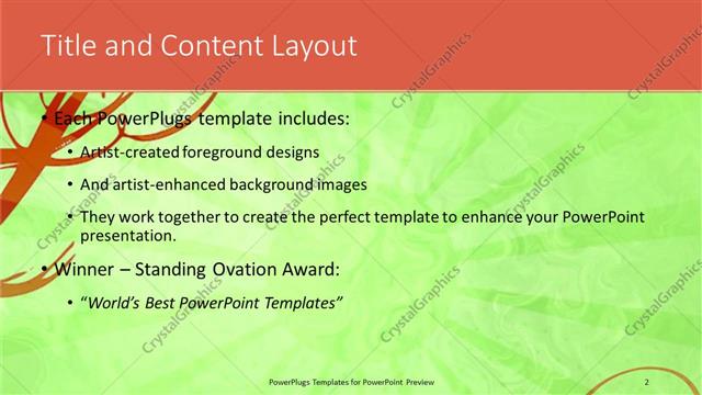 Title and Content presentation slide layout