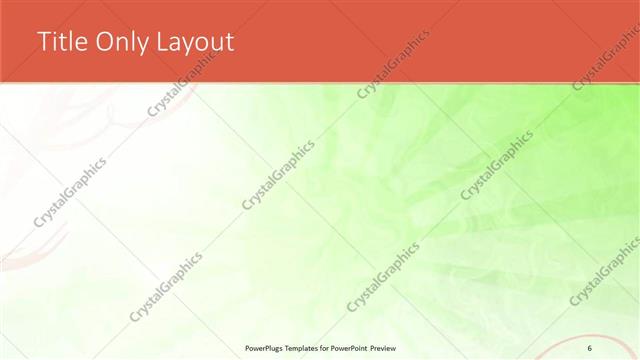 Title Only presentation slide layout