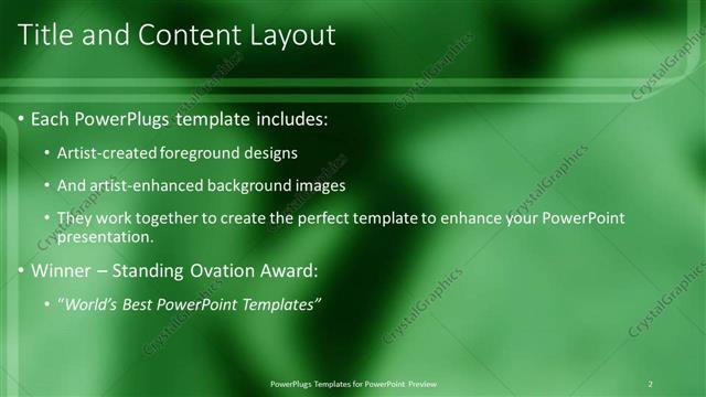 Title and Content presentation slide layout